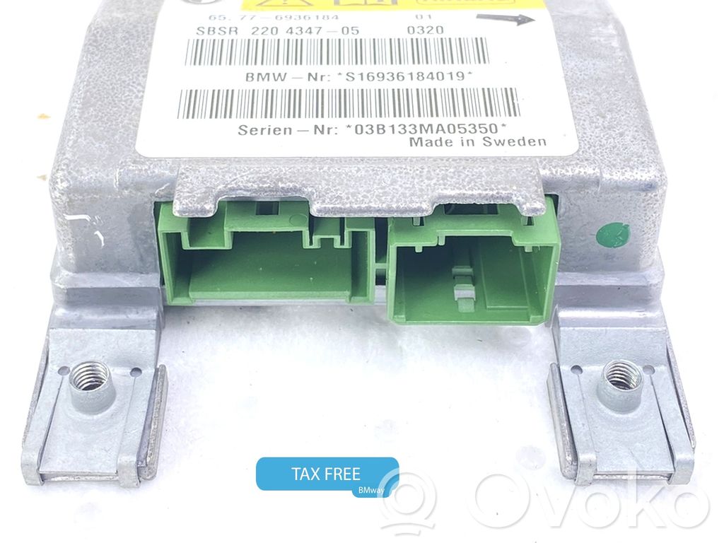 BMW 5 E60 E61 Sterownik / Moduł Airbag 