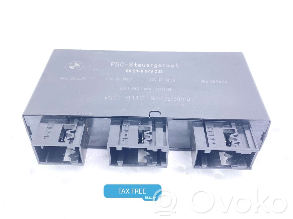 Unité de commande, module PDC aide au stationnement   9145158,66206978232,66209145158,0300480,0393721,0395856,0410420,0418108,6978232,9116264,9176682,9185139