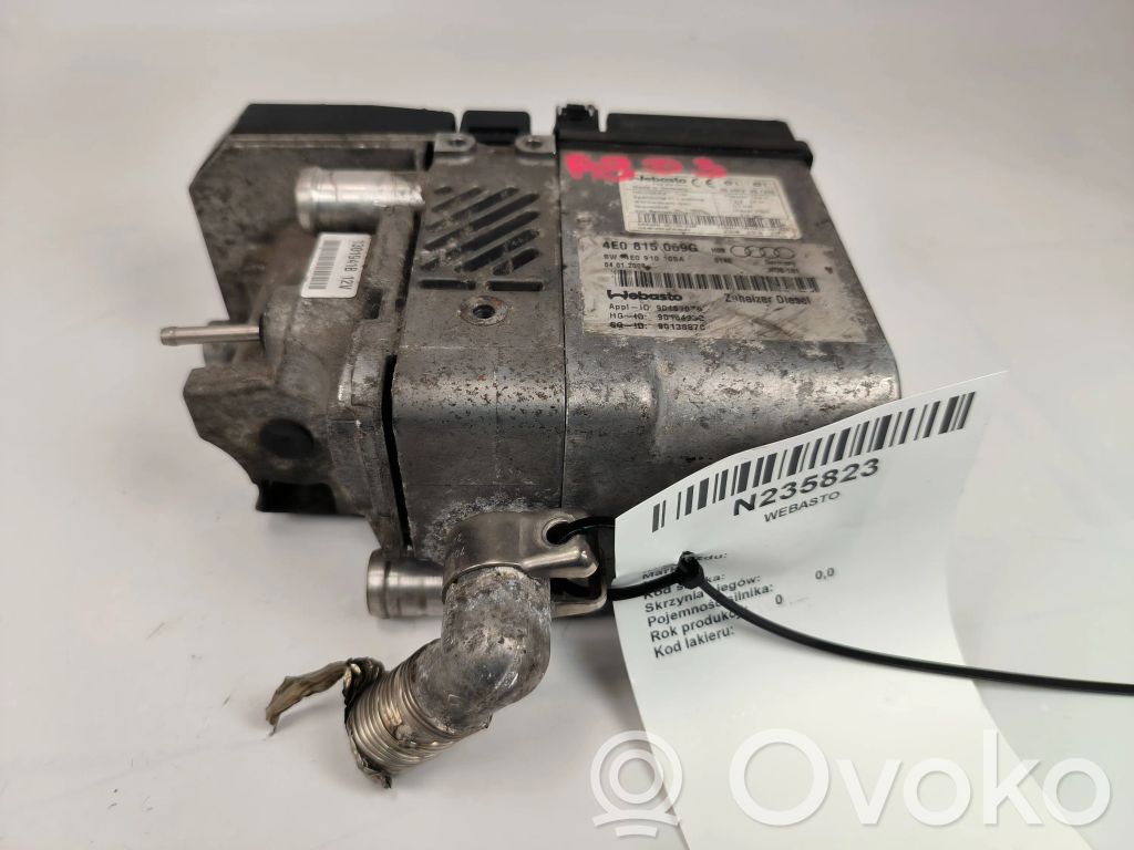 Audi A8 S8 D3 4E Autonomā apsilde ("Webasto") 