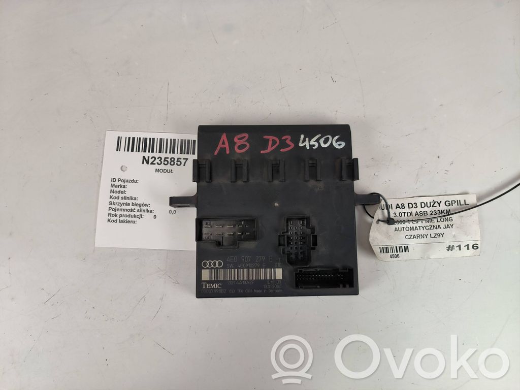 Audi A8 S8 D3 4E Komforta modulis 
