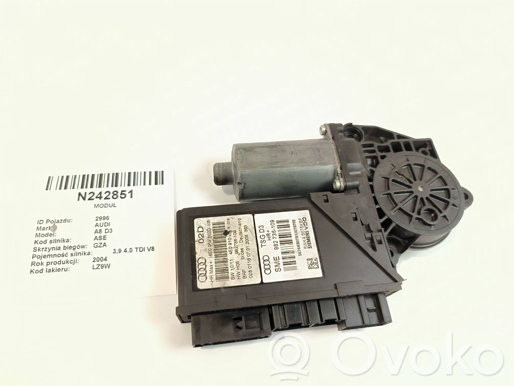 Rear door window regulator motor   4E0959802D,982738109,5WK45676KBF,982736109