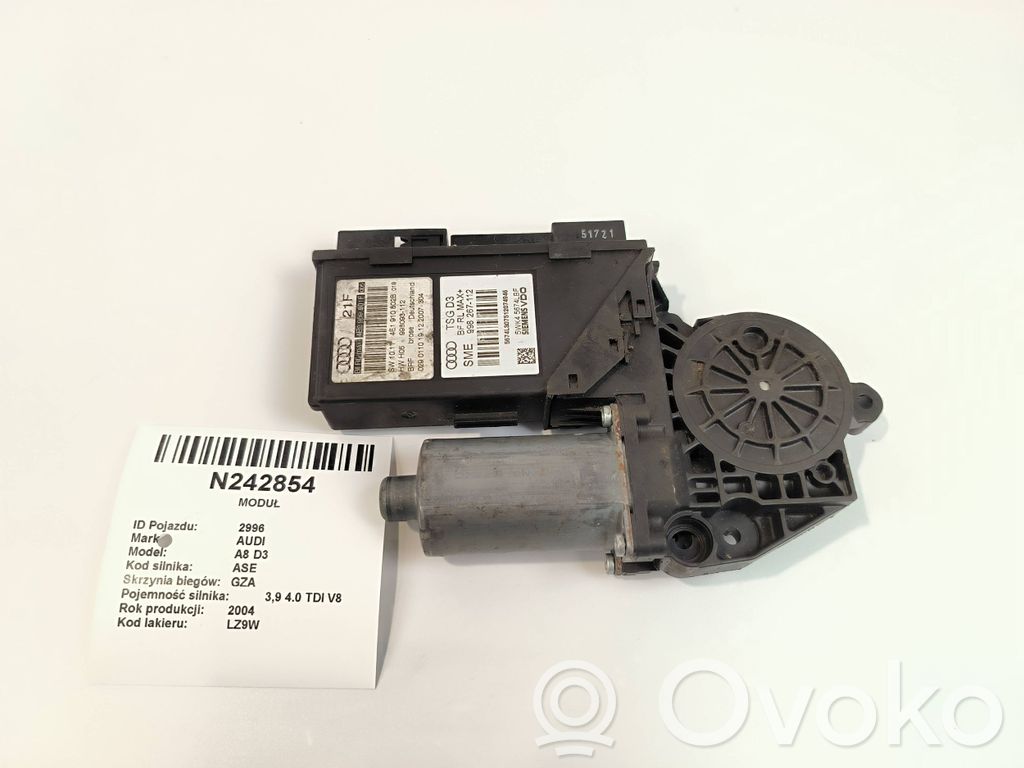 Audi A8 S8 D3 4E Front door window regulator motor 