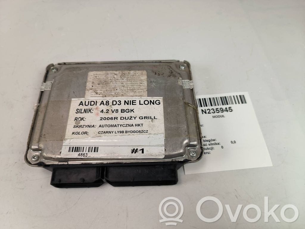 Audi A8 S8 D3 4E Motorsteuergerät/-modul 