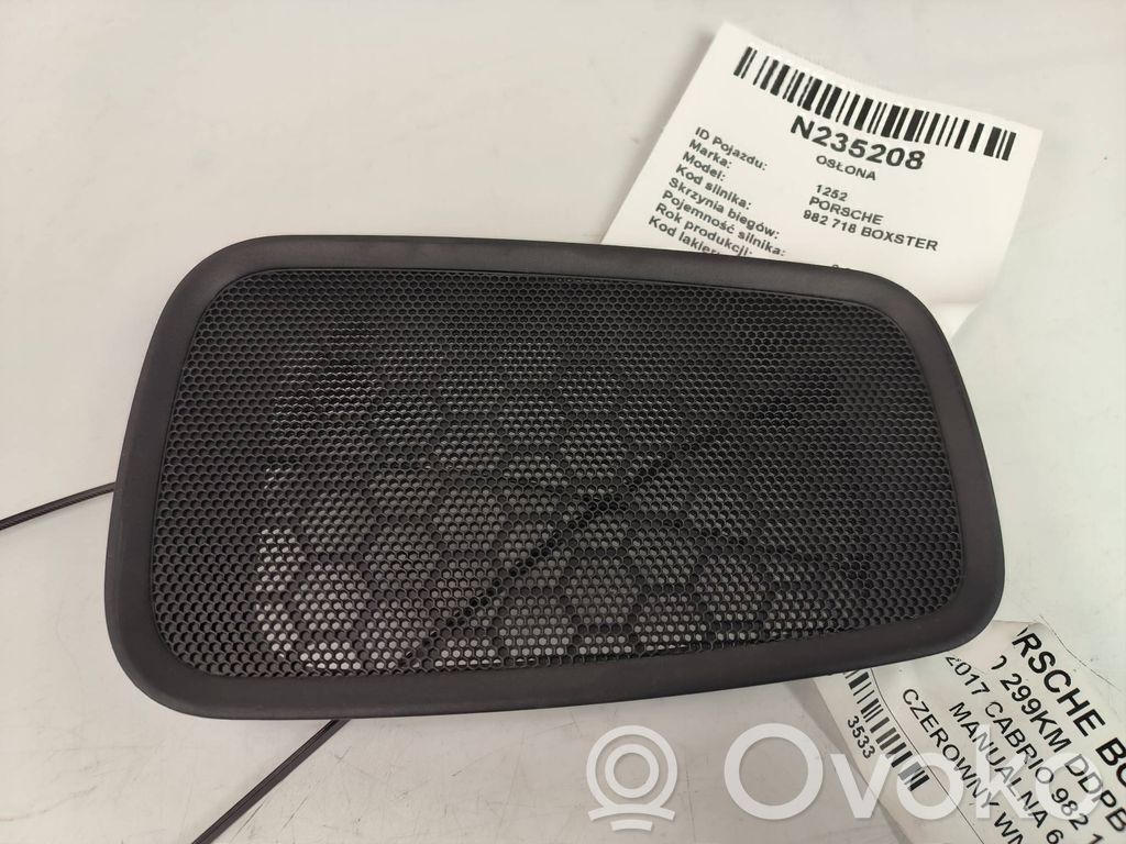Porsche Boxster 982 Cache enceinte centrale 