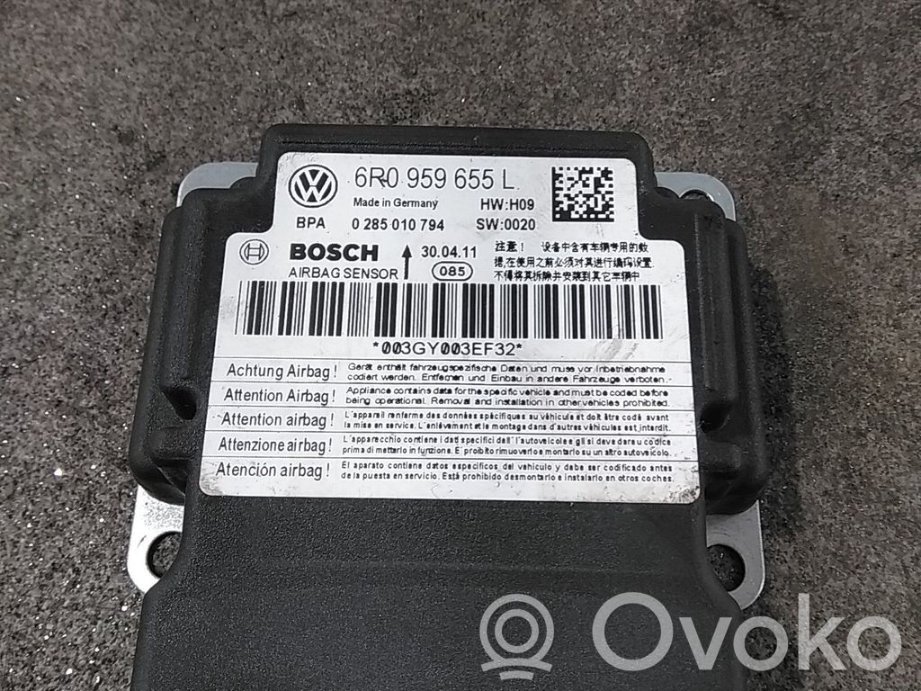 Volkswagen Polo V 6R Centralina/modulo airbag 