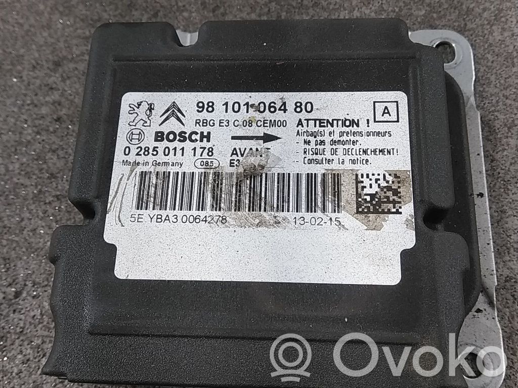 Citroen C4 Cactus Airbag control unit/module 