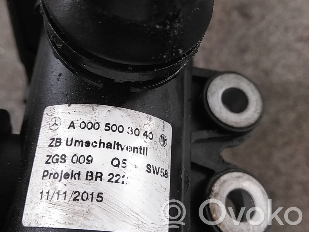 Mercedes-Benz C W205 Supapă control încălzitor lichid răcire 