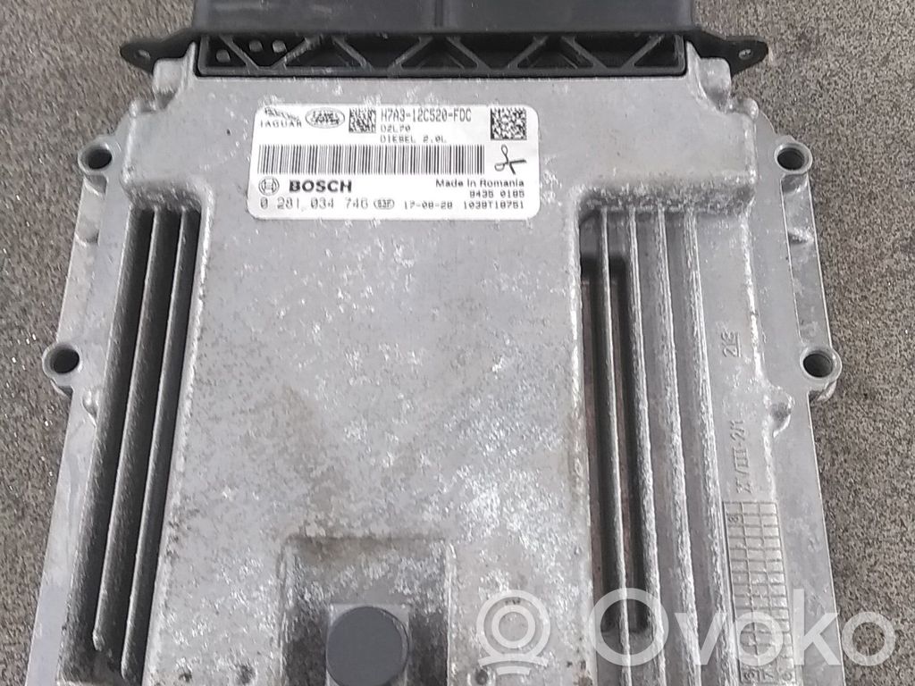 Engine control unit/module   H7A312C520FDC,0281034746
