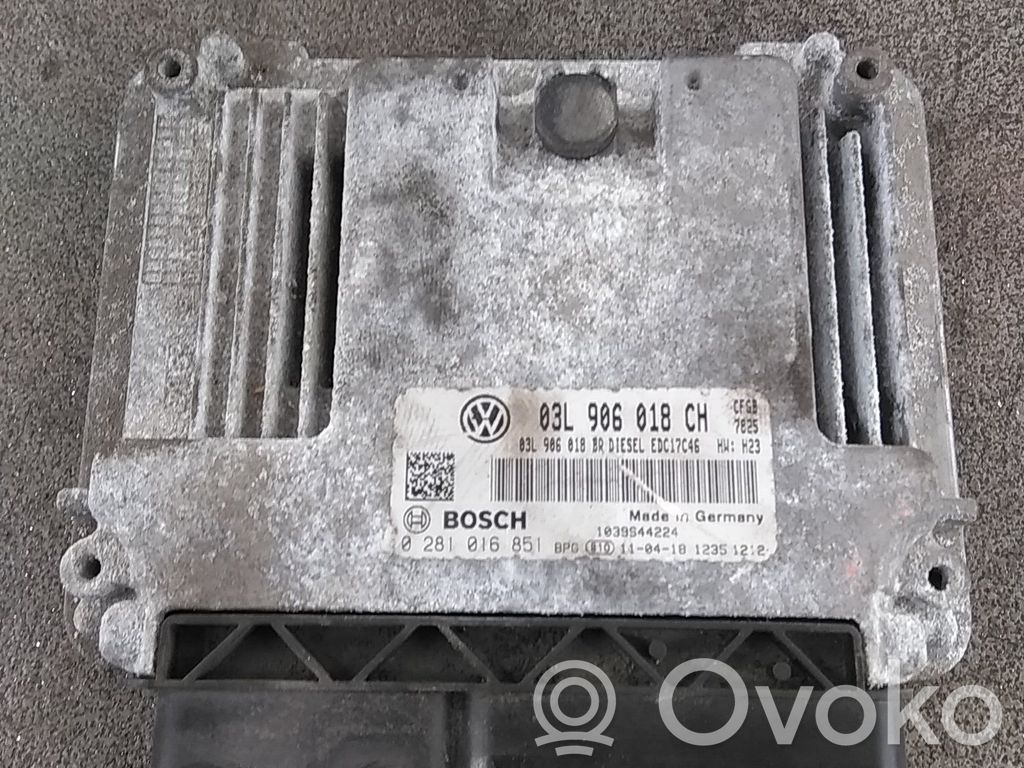 Skoda Superb B6 (3T) Engine control unit/module 
