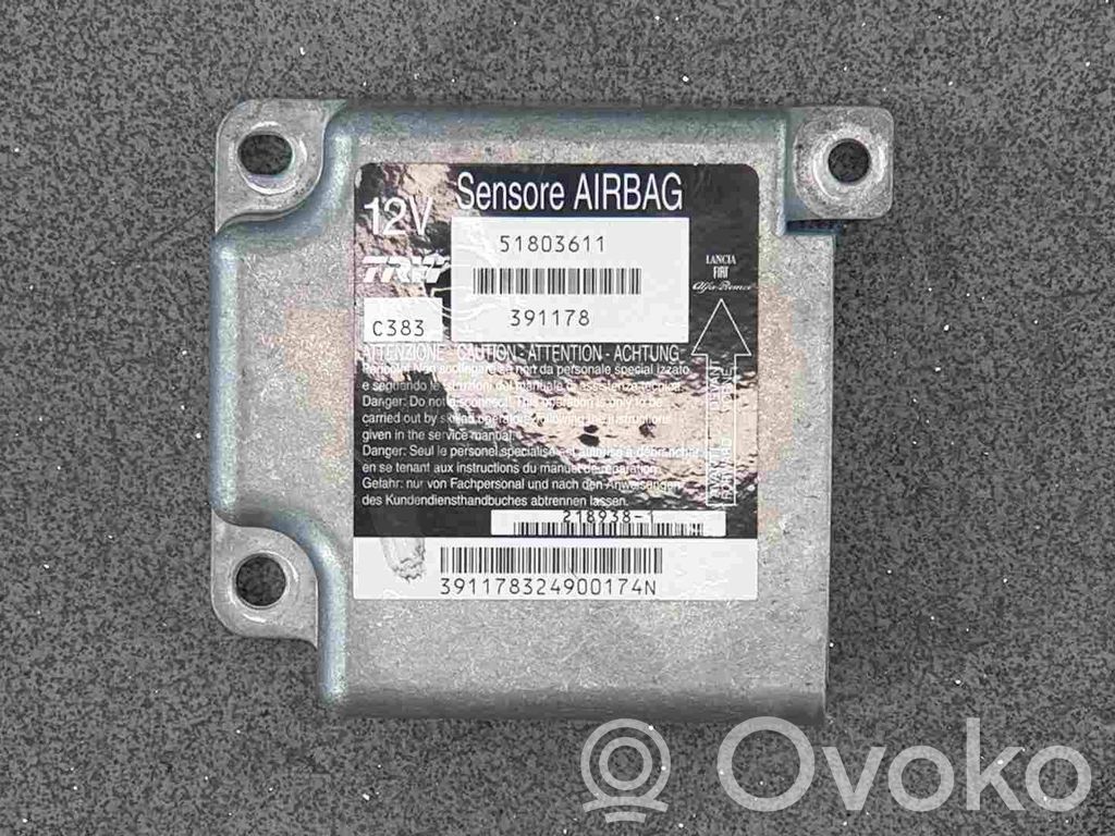Sterownik / Moduł Airbag   51803611,51803611,51885670