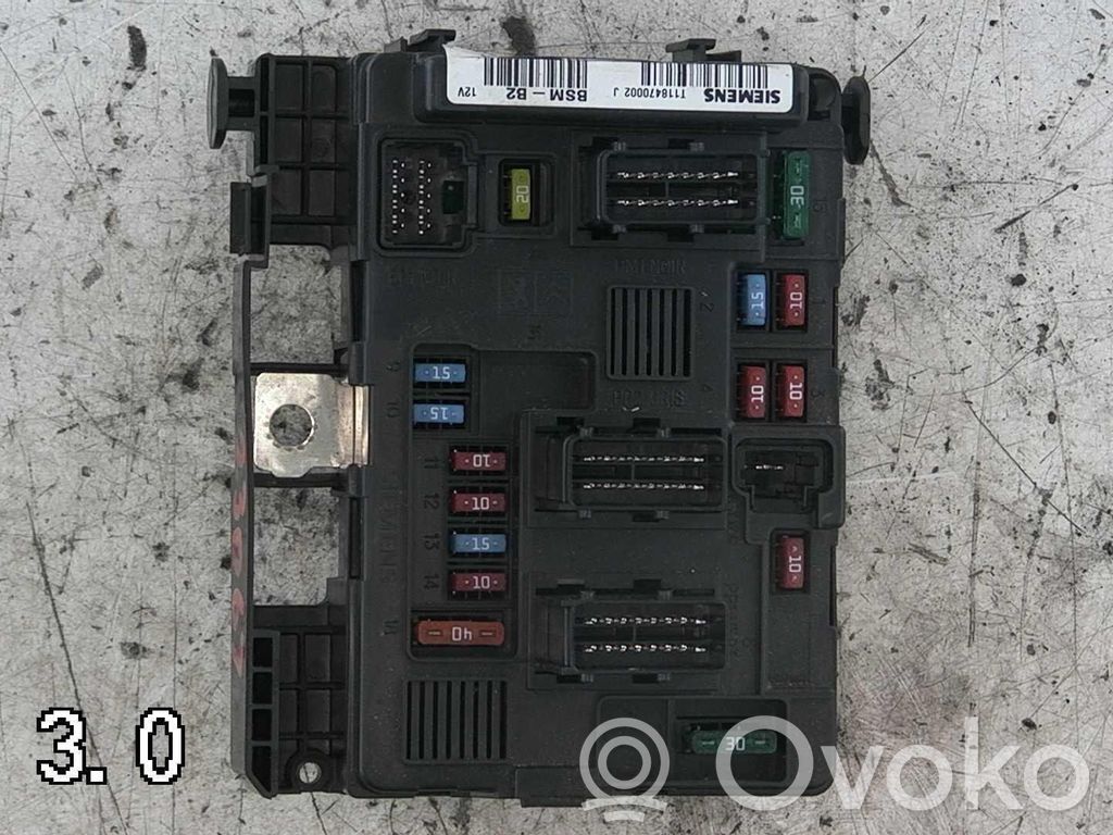 Peugeot Partner Battery relay fuse 