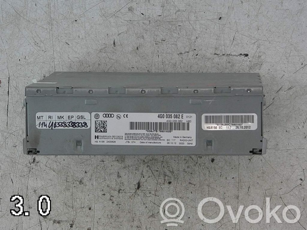 Audi A4 S4 B8 8K Radio/CD/DVD/GPS head unit 