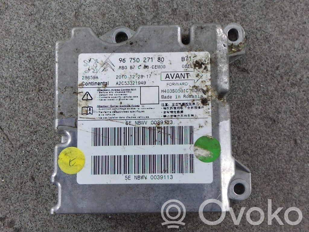 Citroen C4 II Unitate/modul de comandă airbaguri 