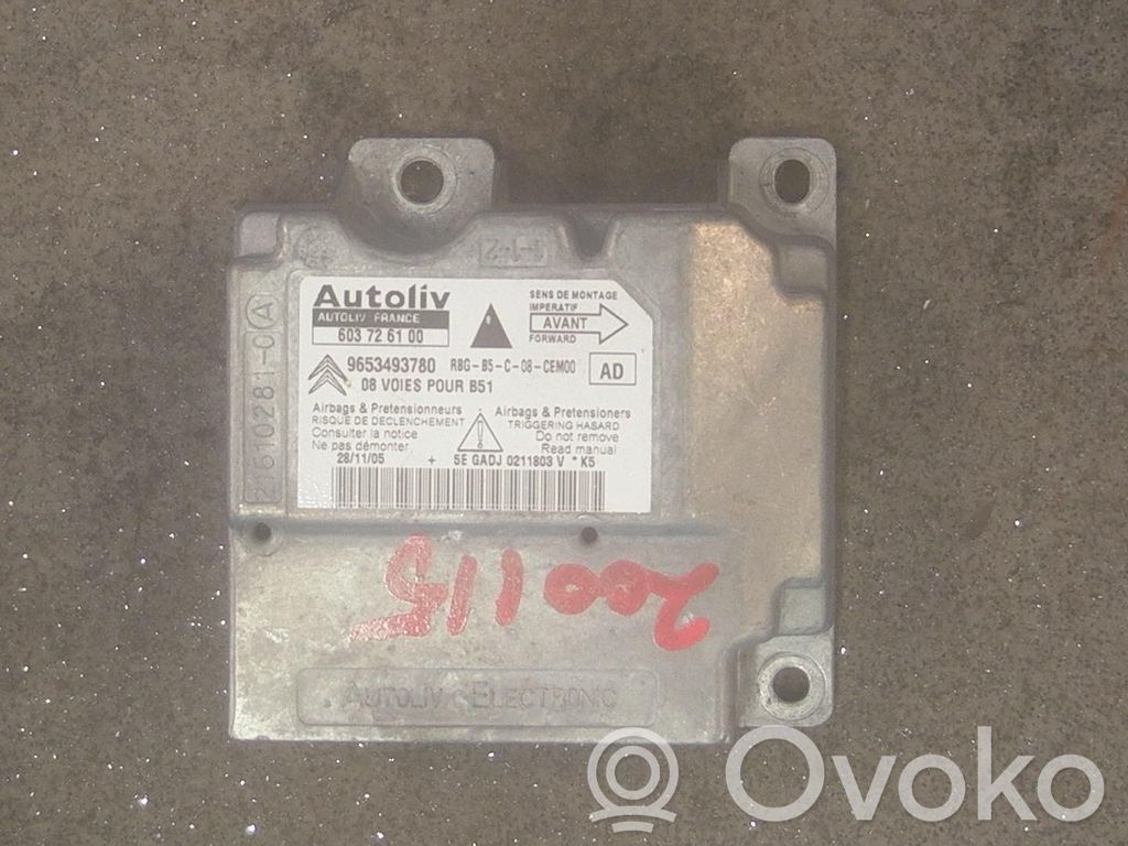 Citroen C4 I Airbag control unit/module 