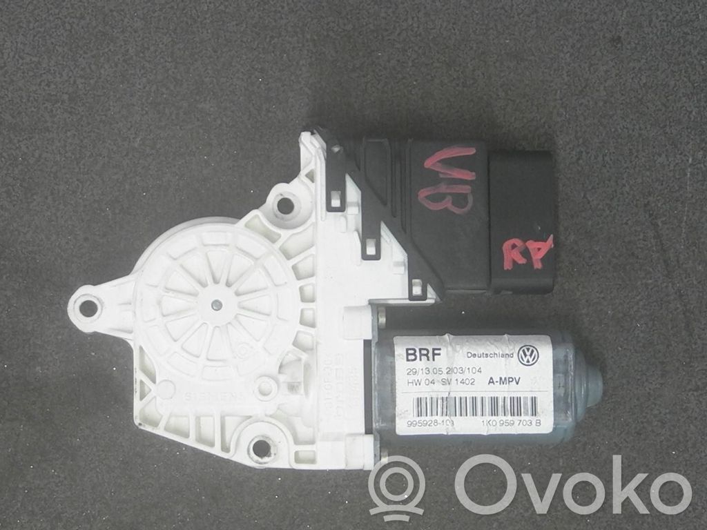 Volkswagen Touran I Moteur de lève-vitre de porte avant 