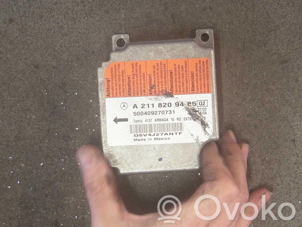 Mercedes-Benz E W211 Centralina/modulo airbag