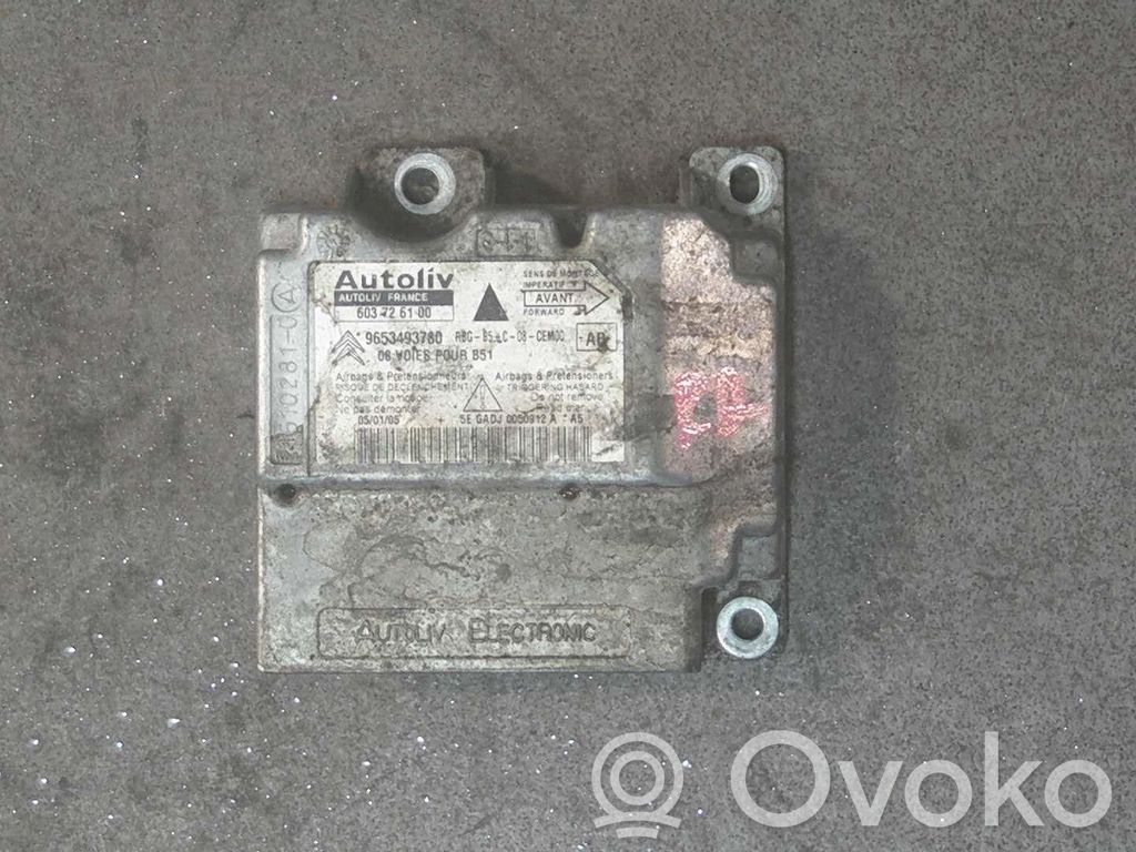 Unidad de control/módulo del Airbag   9653493780