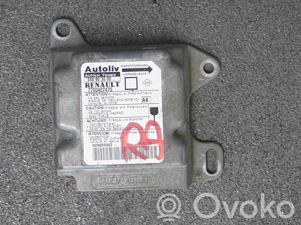 Renault Megane I Centralina/modulo airbag 
