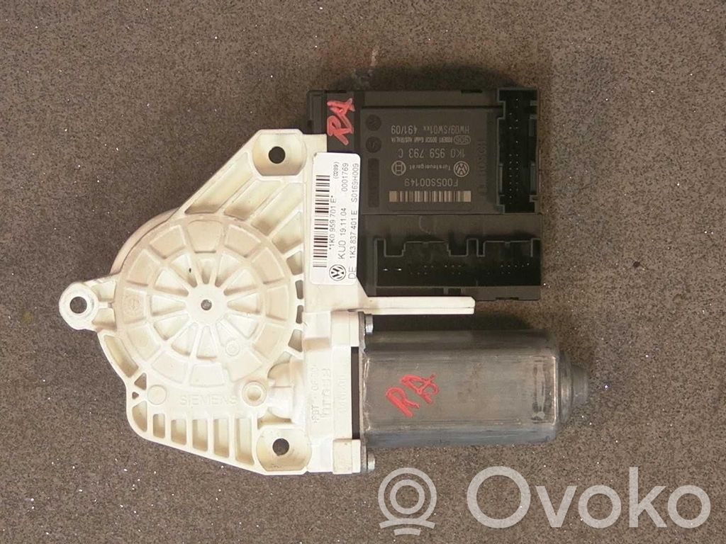 Volkswagen Golf V Silnik regulatora szyby drzwi przednich