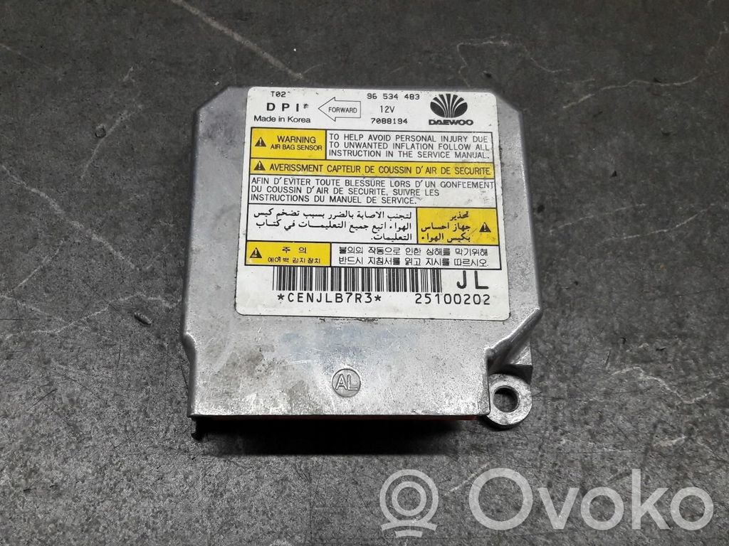 Chevrolet Kalos Airbag control unit/module 