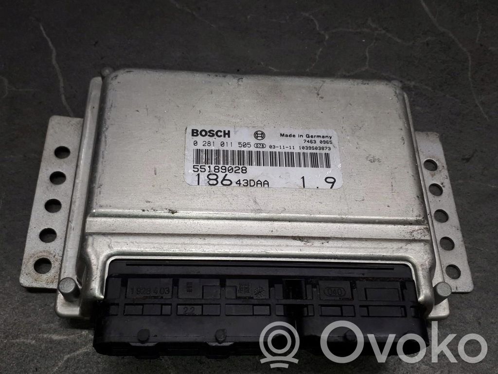 Fiat Multipla Engine control unit/module ECU 