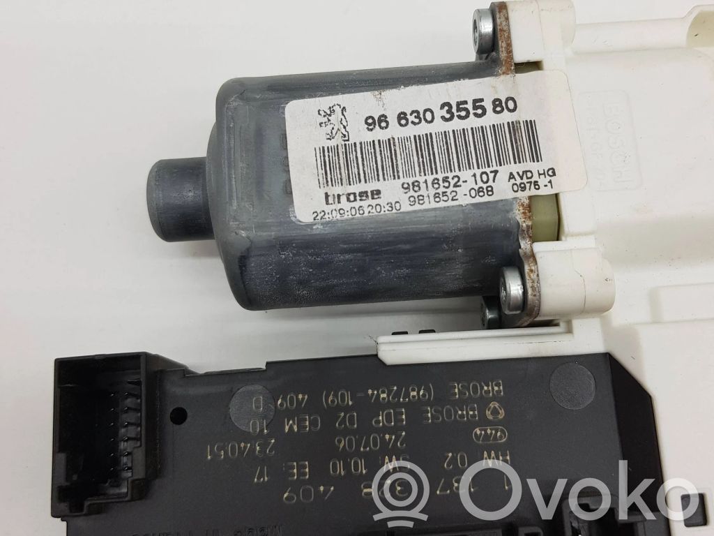 Peugeot 407 Silnik regulatora szyby drzwi przednich 