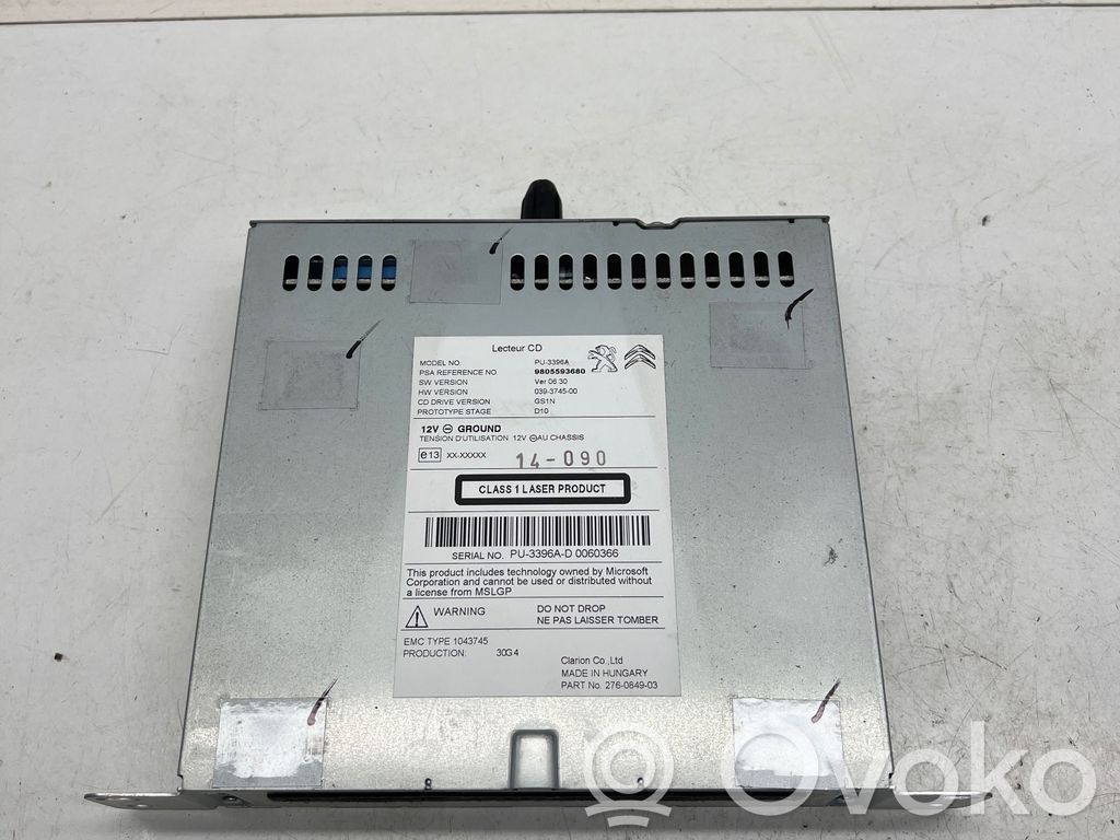 Peugeot 308 Radio/CD/DVD/GPS head unit 