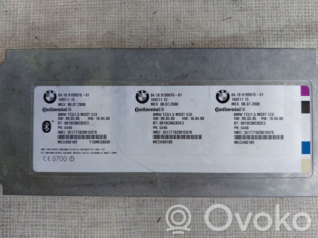 Module unité de contrôle Bluetooth   9199976,9199976,84109199976