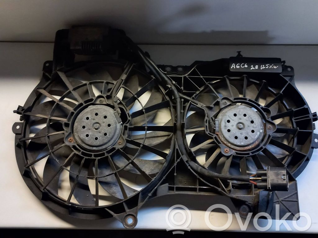 Audi A6 S6 C6 4F Ventilatore di raffreddamento elettrico del radiatore 