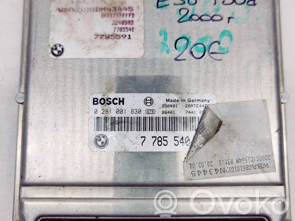 BMW 7 E38 Dzinēja vadības bloks 
