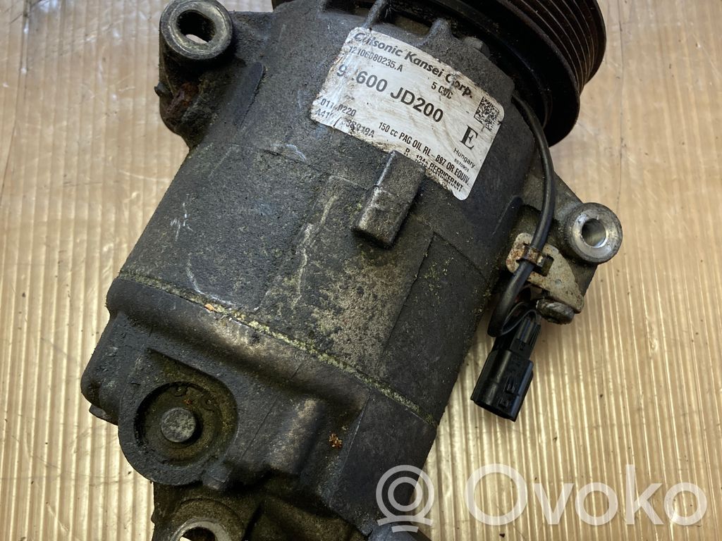 Nissan Qashqai Kompresor / Sprężarka klimatyzacji A/C 