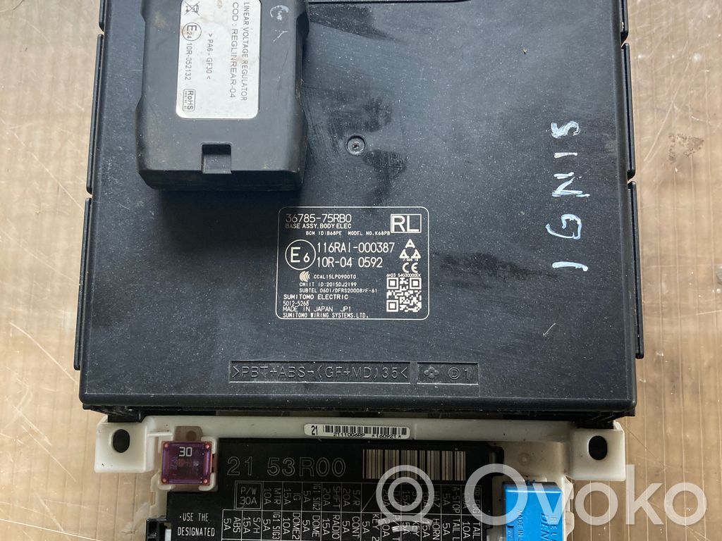 Engine control unit/module   3678575RB0,10R040592,116RAI000387