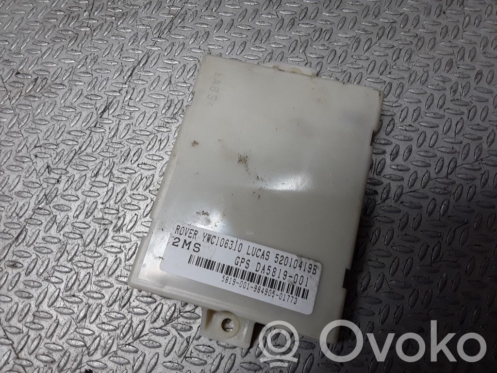 Other control units/modules   52010419B