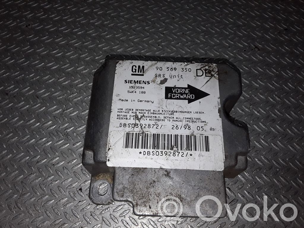 Airbag control unit/module   90569350DB,5WK4188