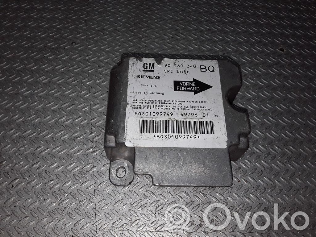 Opel Vectra B Module de contrôle airbag 
