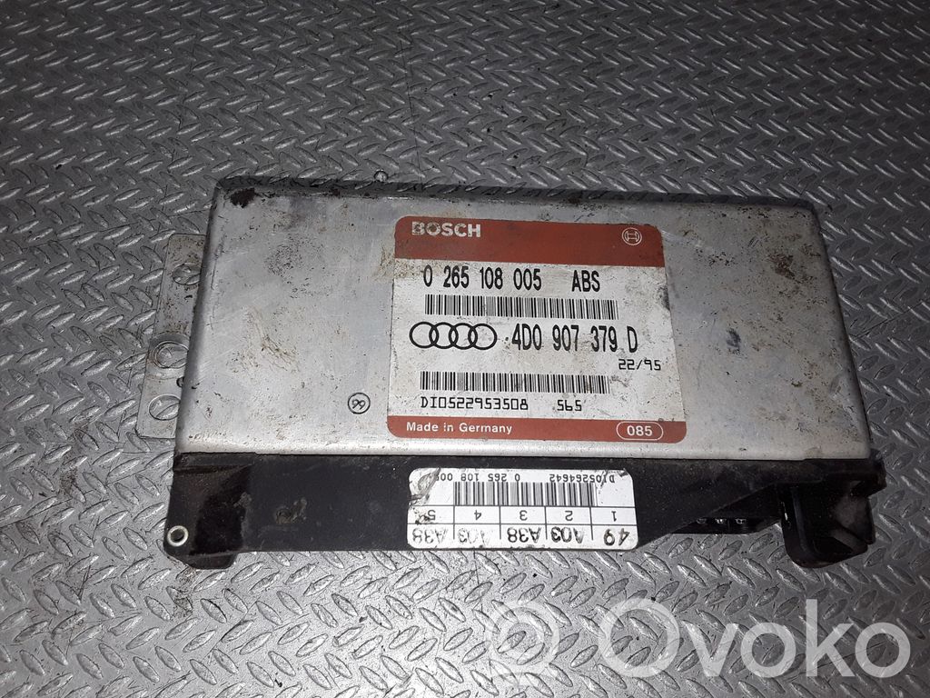 Unidad de control/módulo del ABS   0265108005,4D0907379D