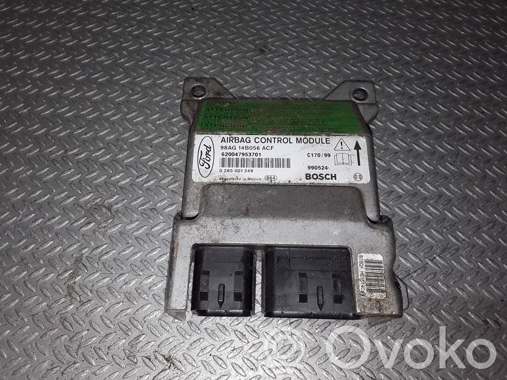 Airbag control unit/module   98AG14B056ACF,0285001249