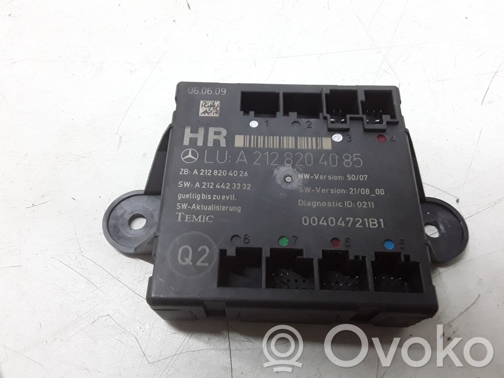 Mercedes-Benz C W204 Centralina/modulo portiere