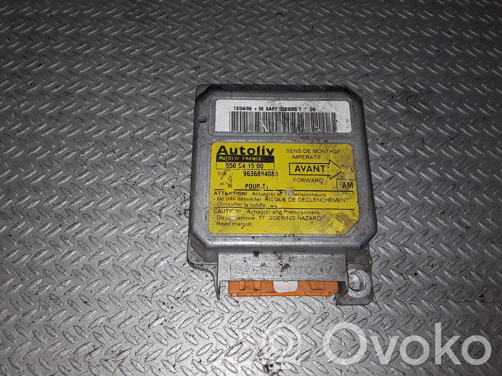 Peugeot 206 Module de contrôle airbag 
