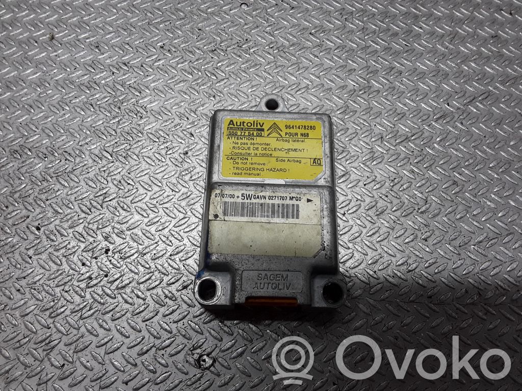 Airbag control unit/module   550775400,9641478280