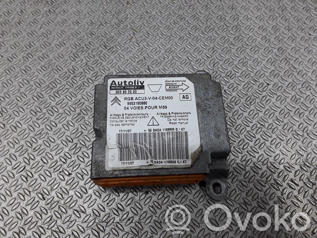 Peugeot Partner Airbag control unit/module 