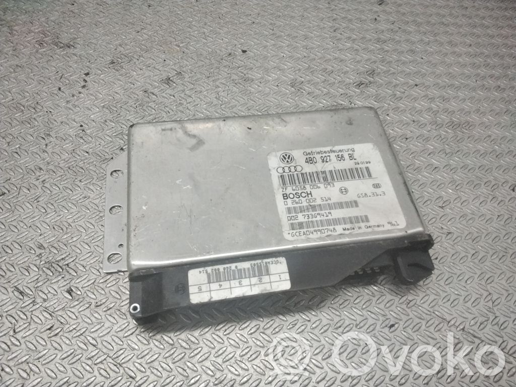 Unidad de control/módulo de la caja de cambios   4B0927156BL,ZF6058006093