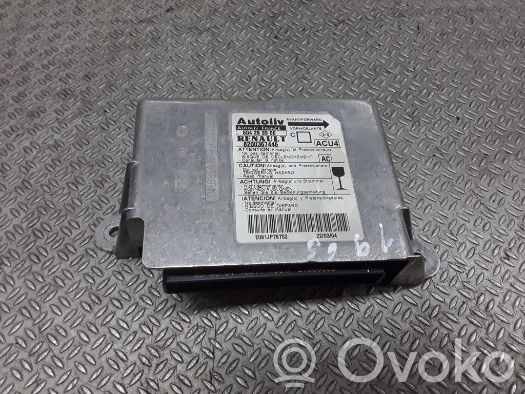 Renault Megane II Airbag control unit/module 