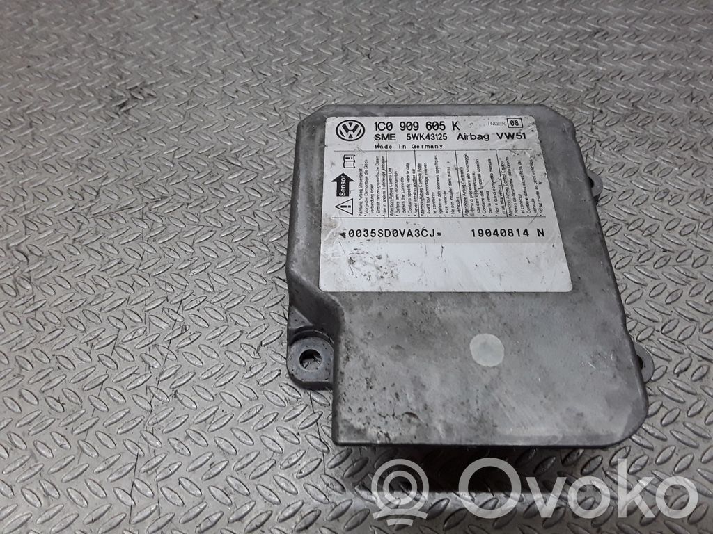 Sterownik / Moduł Airbag   1C0909605K,5WK443125
