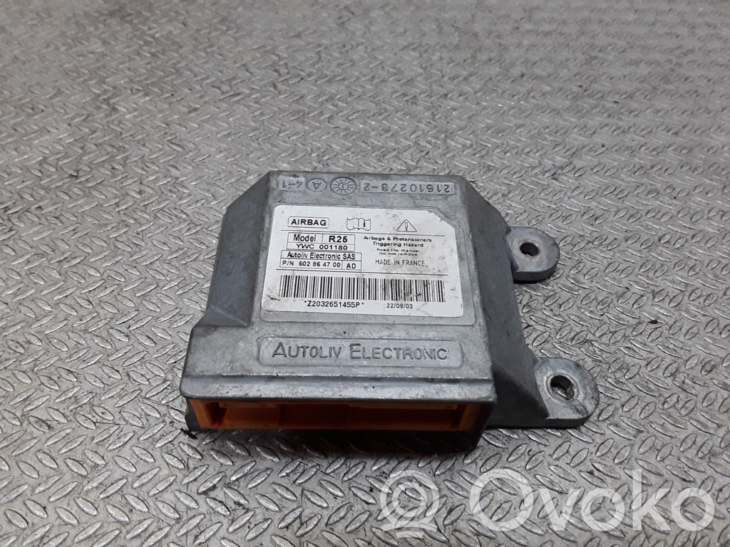 Rover 25 Module de contrôle airbag 