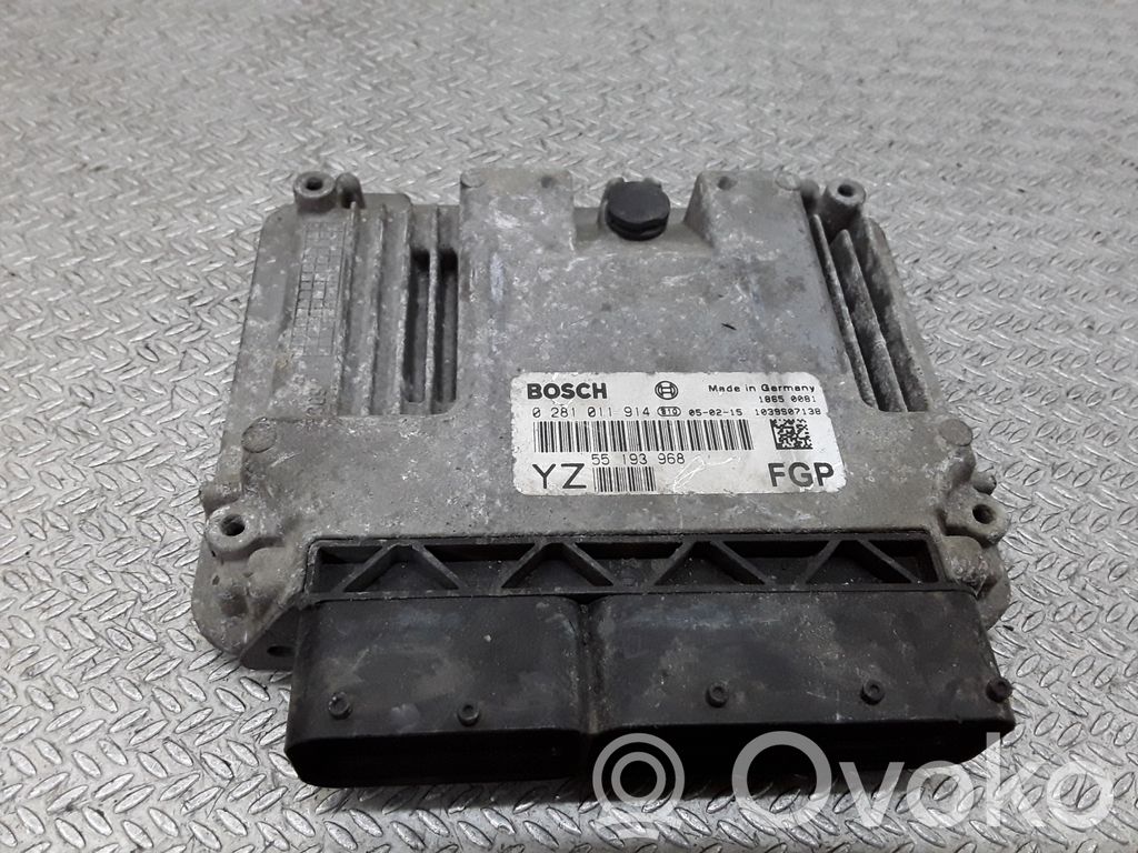 Unidad de control/módulo del motor   0281011914,55193968