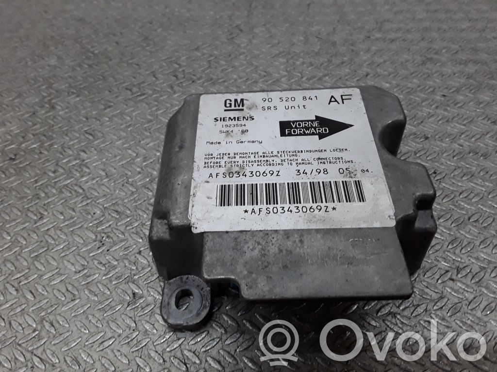 Opel Astra G Airbag control unit/module 