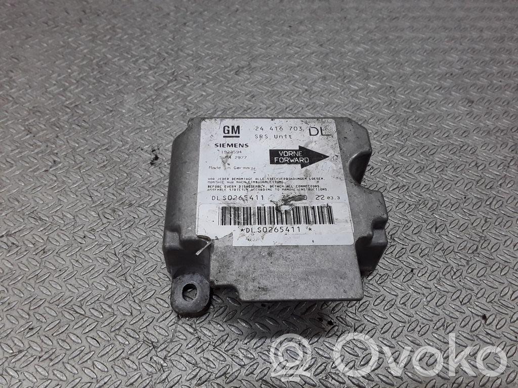 Opel Astra G Airbag control unit/module 
