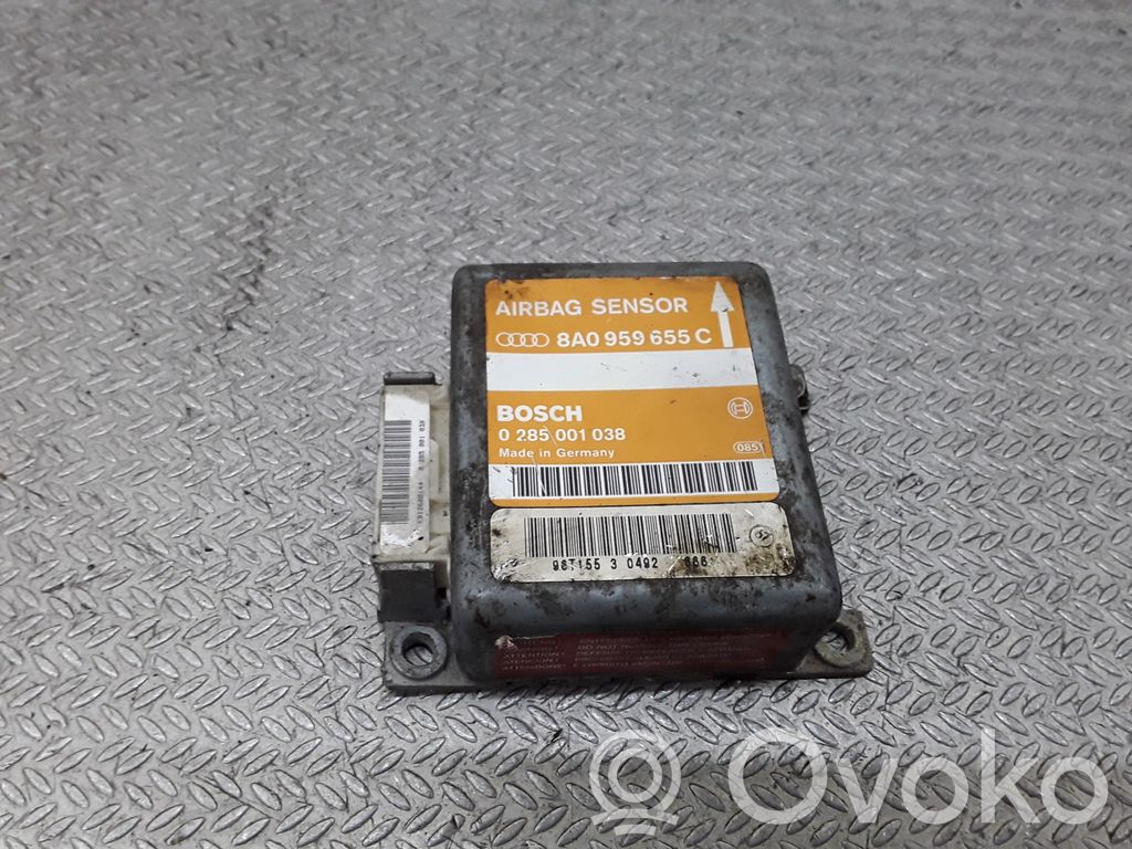 Airbagsteuergerät   8A0959655C,0285001038