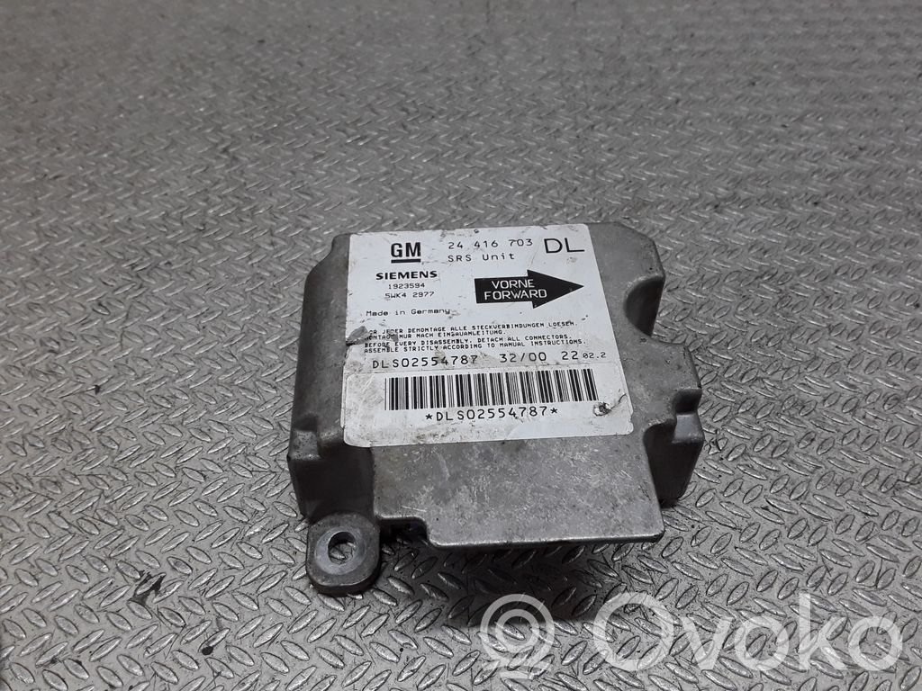Opel Astra G Airbag control unit/module 